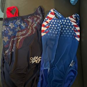2 Gk gymnastics Leotards - patriotic